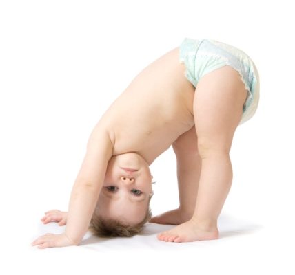 Etap wzrostu sprawności fizycznej u niemowląt