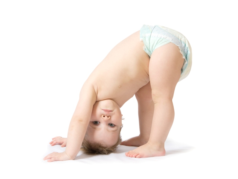 Etap wzrostu sprawności fizycznej u niemowląt